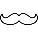mustache fancy sir white Slack emoji