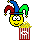 jester popcorn Slack emoji