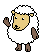 waving sheep Slack emoji