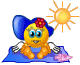 sun bathing Slack emoji