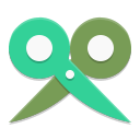 green scissors open Slack emoji