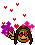 hippie heart shower Slack emoji