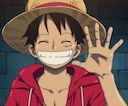luffy smiling Slack emoji