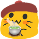 meow beret tea Slack emoji