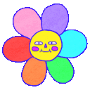 rainbow flower Slack emoji