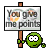 you give me points Slack emoji