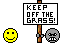 keep off the grass Slack emoji
