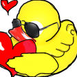 quack love Slack emoji