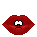 lips sigh Slack emoji