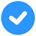 check mark blue circle Slack emoji