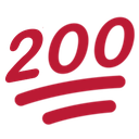 two hundred 100 percent Slack emoji