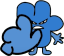 blue bear wave hi Slack emoji