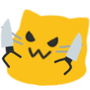 meow knife knife Slack emoji