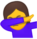 person dabbing Slack emoji