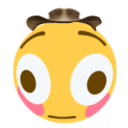 mega flushed cowboy Slack emoji