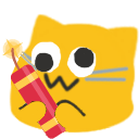 meow googly dynamite Slack emoji