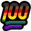 queer 100 Slack emoji