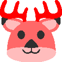reindeer blob rainbow Slack emoji