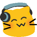 meow headphones Slack emoji