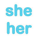 pronouns she her Slack emoji