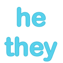 pronouns he they Slack emoji