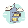 futurama bender Slack emoji