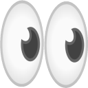 eyes right Slack emoji