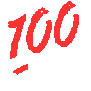 red 100 hundred mark Slack emoji