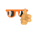 finger gun cool Slack emoji