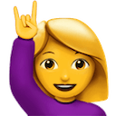 women metal fingers Slack emoji