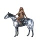 woman sitting spotted horse Slack emoji