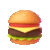 burger bouncing Slack emoji