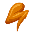 aint no thang but a chicken wing Slack emoji