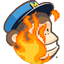 mailchimp on fire Slack emoji