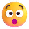hushed face Slack emoji