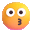 kissing face Slack emoji