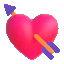 heart with arrow Slack emoji