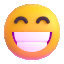 beaming face with smiling eyes Slack emoji