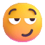 smirking face Slack emoji
