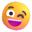 winking face Slack emoji