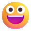 grinning face Slack emoji