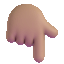 backhand index pointing down Slack emoji