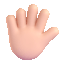 hand with fingers splayed Slack emoji
