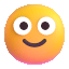 slightly smiling face Slack emoji