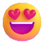 smiling face with heart eyes Slack emoji