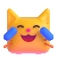 cat with tears of joy Slack emoji