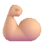 flexed biceps Slack emoji