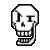 skeleton on the move Slack emoji