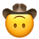 cowboy upsidedown Slack emoji
