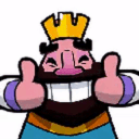 thumbs up clash king Slack emoji